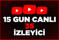 ⭐15 GÜN Youtube 35 CANLI İZLEYİCİ ⭐