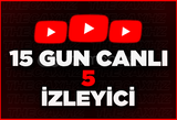 ⭐15 GÜN Youtube 5 CANLI İZLEYİCİ ⭐