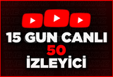 ⭐15 GÜN Youtube 50 CANLI İZLEYİCİ ⭐