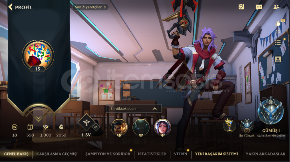 15 level 7280 mavi öz Savaş Akademisi Akshan 15 level 7280 mavi öz Savaş Akademisi Akshan