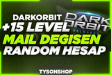 +15 LEVEL MAİL DEĞİŞEN RANDOM SERVER HESAPLAR