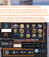 15 MADALYALI 10 LV 300+3600 TL CS 2 ENVANTER VE