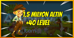 ⚡1.5 MİLYON ALTIN +40 LEVEL⚡SINIRLI STOK