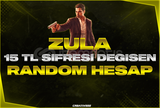 ⭐15 TL[ŞİFRE DEĞİŞEN] ZULA RANDOM HESAP ⭐