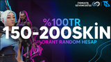 ⭐ 150-200⭐ %100 VALORANT RANDOM HESAP %100