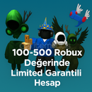 ⭐+150 RBX Degerinde Limitedlı Hesaplar