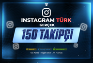 150 Türk Gerçek Takipçi | Garantili - Instagram