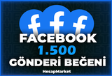 1500 ⭐ FACEBOOK ⭐ GÖNDERİ BEĞENİ