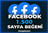 1500 ⭐ FACEBOOK ⭐ SAYFA BEĞENİ