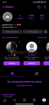 1500 takipçi eski tarihli erkek hesap
