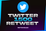 1500 Twitter X Retweet | Garantili