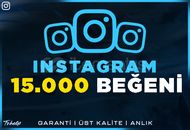 15.000 Gerçek Beğeni - Garantili - Instagram