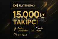 15.000 Global Takipçi - Garantili - 7/24 Teslim