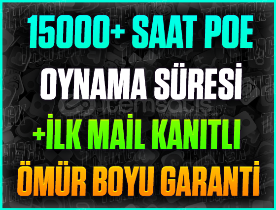 ⭐️15000+ SAAT PATH OF EXİLE❤️+İLK MAİL❤️ ⭐️15000+ SAAT PATH OF EXİLE❤️+İLK MAİL❤️