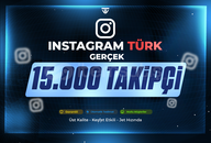 15.000 Türk Gerçek Takipçi | Garantili Instagram