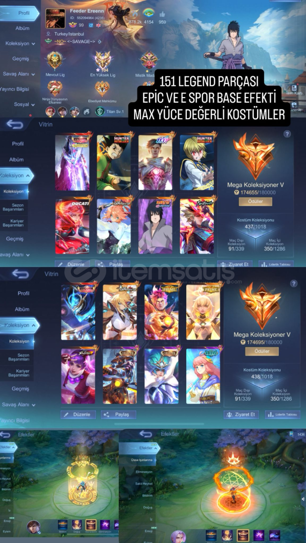 *????151 LEGEND PARÇASI* *EPİC VE E SPOR BASE* *????151 LEGEND PARÇASI* *EPİC VE E SPOR BASE*