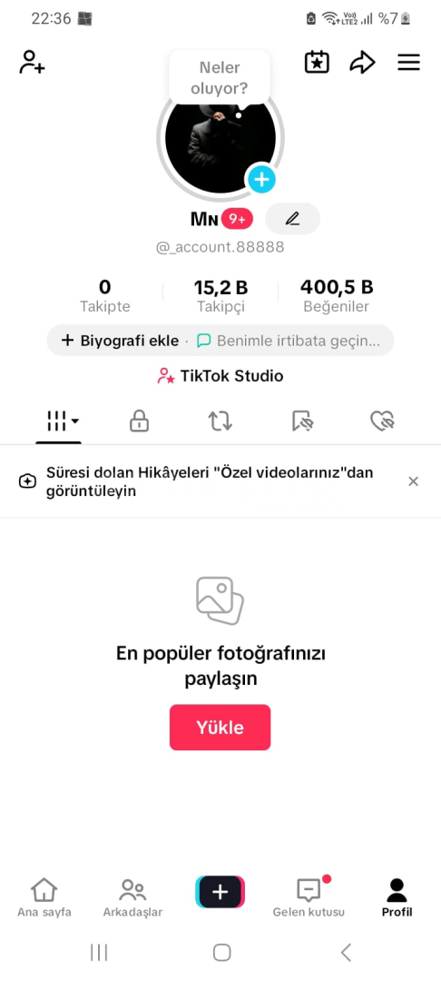 15200 TAKİPÇİLİ TİKTOK HESABI 15200 TAKİPÇİLİ TİKTOK HESABI
