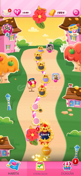 15478 level Candy Crush Saga hesabı 1084 altın 