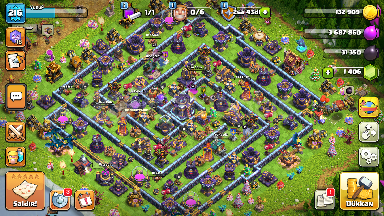 ⚡️15tH 216 Lv %85 MAX DOLU HESAP+3 HESAP ⚡️15tH 216 Lv %85 MAX DOLU HESAP+3 HESAP