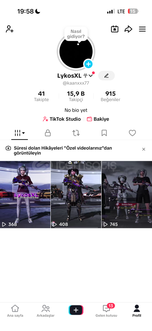 16 BİN TAKİPÇİLİ FIRSAT TİK TOK HESABI 16 BİN TAKİPÇİLİ FIRSAT TİK TOK HESABI