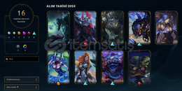 16 Kostümlü 42 Level EUNE Hesap