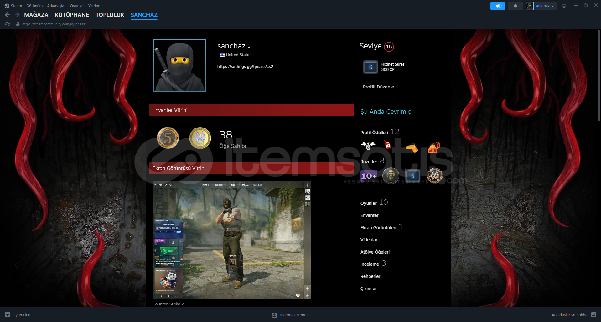 16 level steam hesabı 16 level steam hesabı