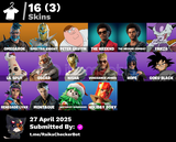 16 Skin The Weeknd Mail Değişen Ömürlük
