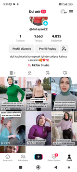 1650 takipçili 3 günlük hesap