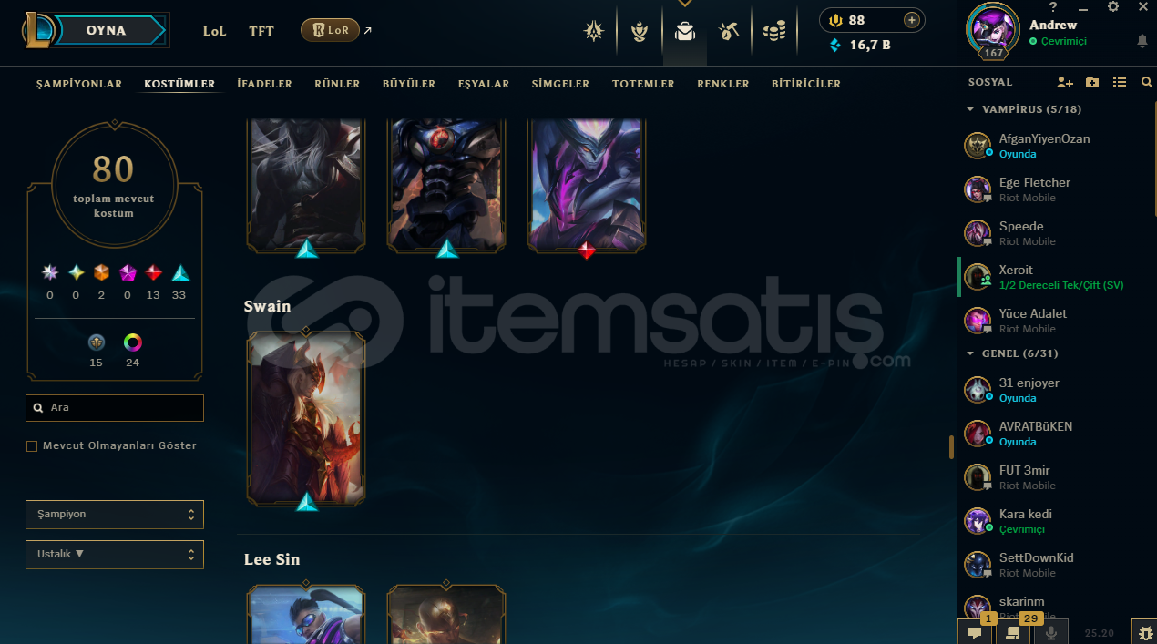 167 Level Zed Main FIRSAT LOL HESABI 167 Level Zed Main FIRSAT LOL HESABI