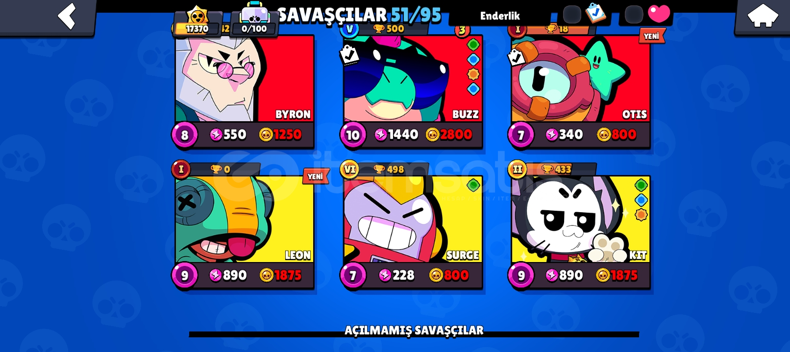 ✨17.370Kupa-51Karakter✨