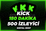 ⭐[180 DAKİKA] 500 KİCK CANLI İZLEYİCİ OTOTESLİM