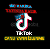 180 DAKİKA CANLI YAYINDA KALIR