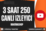 ⭐[180DK] YOUTUBE 250 CANLI YAYIN İZLEYİCİ⭐