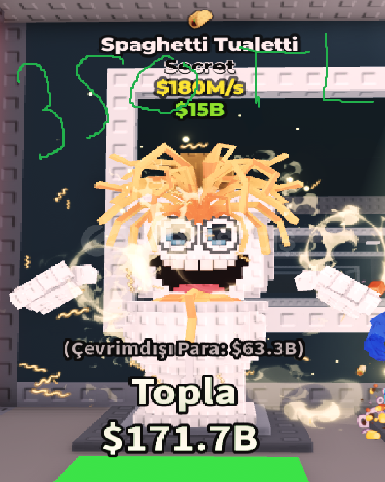 ⭐180M/s Spaghetti Tualetti ⭐180M/s Spaghetti Tualetti