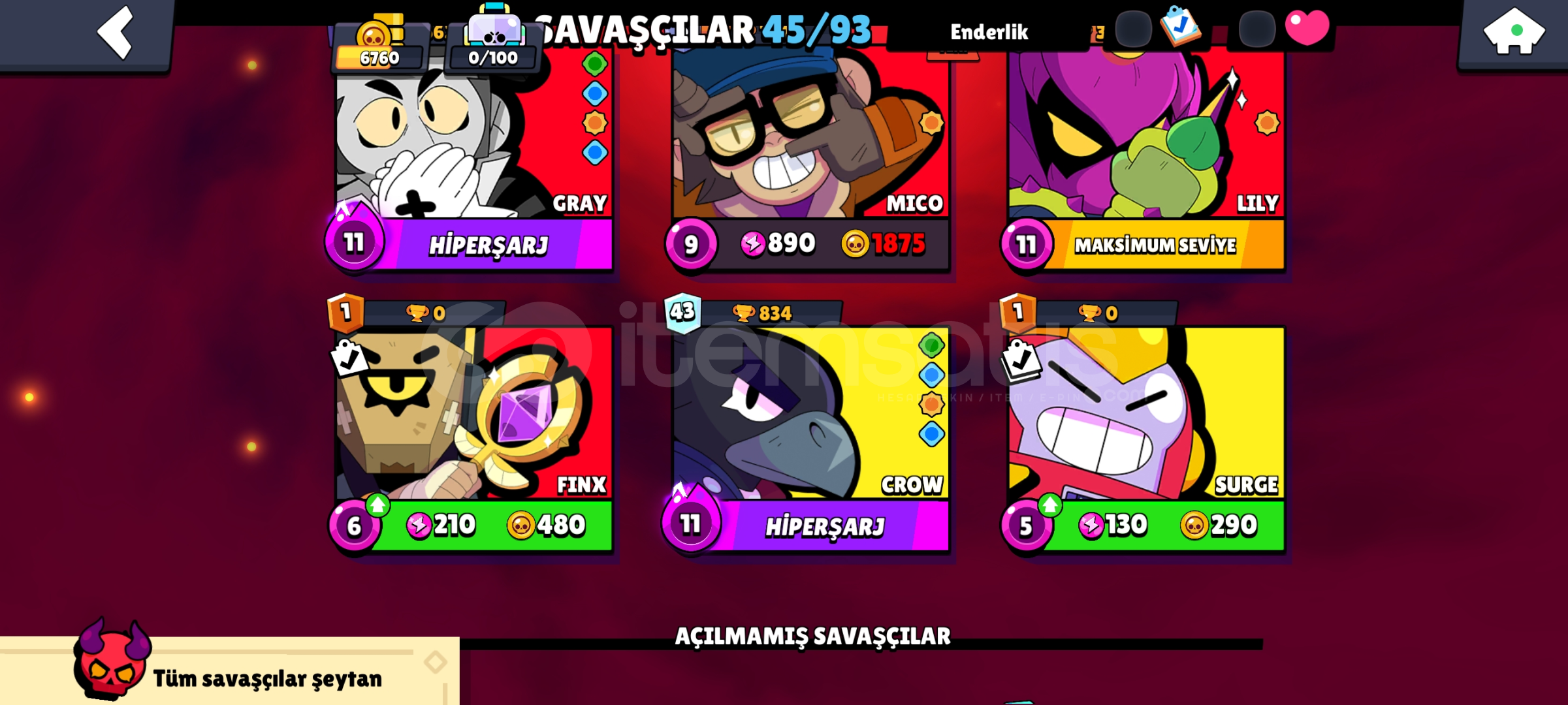⭐190 ELMASLI 7 K 45 KARAKTER KASMALİK HESAP⭐ ⭐190 ELMASLI 7 K 45 KARAKTER KASMALİK HESAP⭐