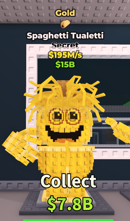 195m/s Gold Spaghetti Tualetti 195m/s Gold Spaghetti Tualetti