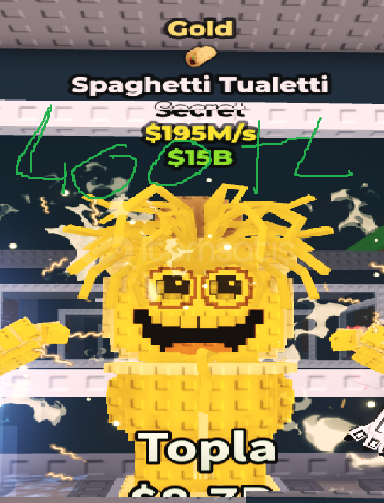 ⭐195M/s Spaghetti Tualetti GOLD ⭐195M/s Spaghetti Tualetti GOLD