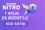⭐1 AYLIK Discord Nitro 2X BOOST | OTO TESLIMAT⭐