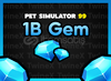 1B Gem Elmas Pet Simulator 99