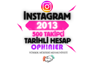 ⭐1DK TESLİM | 2013 TARİHLİ 500 TAKİPÇİ HESAP
