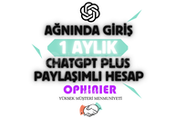 ⭐1DK TESLİM⭐CHATGPT PLUS+GPT 4.o 4.5 VIP +1AY