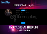 1K Takipçili Hesap! | INSTAGRAM 