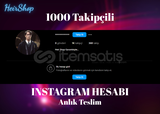 1K Takipçili Hesap! | INSTAGRAM 