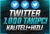 ⭐HATASIZ⭐ TWİTTER 1.000 ADET TAKİPÇİ KALİTELİ