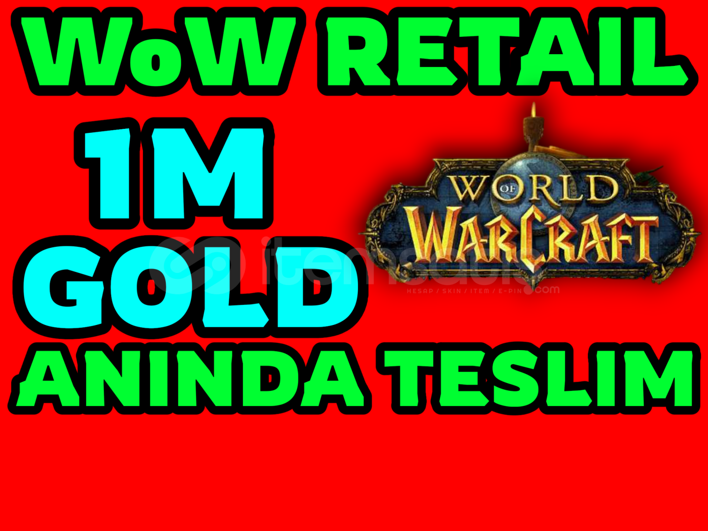 ⭐️1M(1000K) GOLD - WoW RETAIL - ANINDA TESLİM ⭐️1M(1000K) GOLD - WoW RETAIL - ANINDA TESLİM
