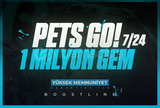 1M Gems Pets Go Anlık