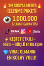 ???????? 1M SOSYAL MEDYA İZLENME PAKETİ ????????