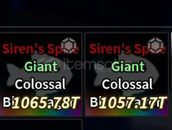 1mil sirens spite giant collosal blue dragon