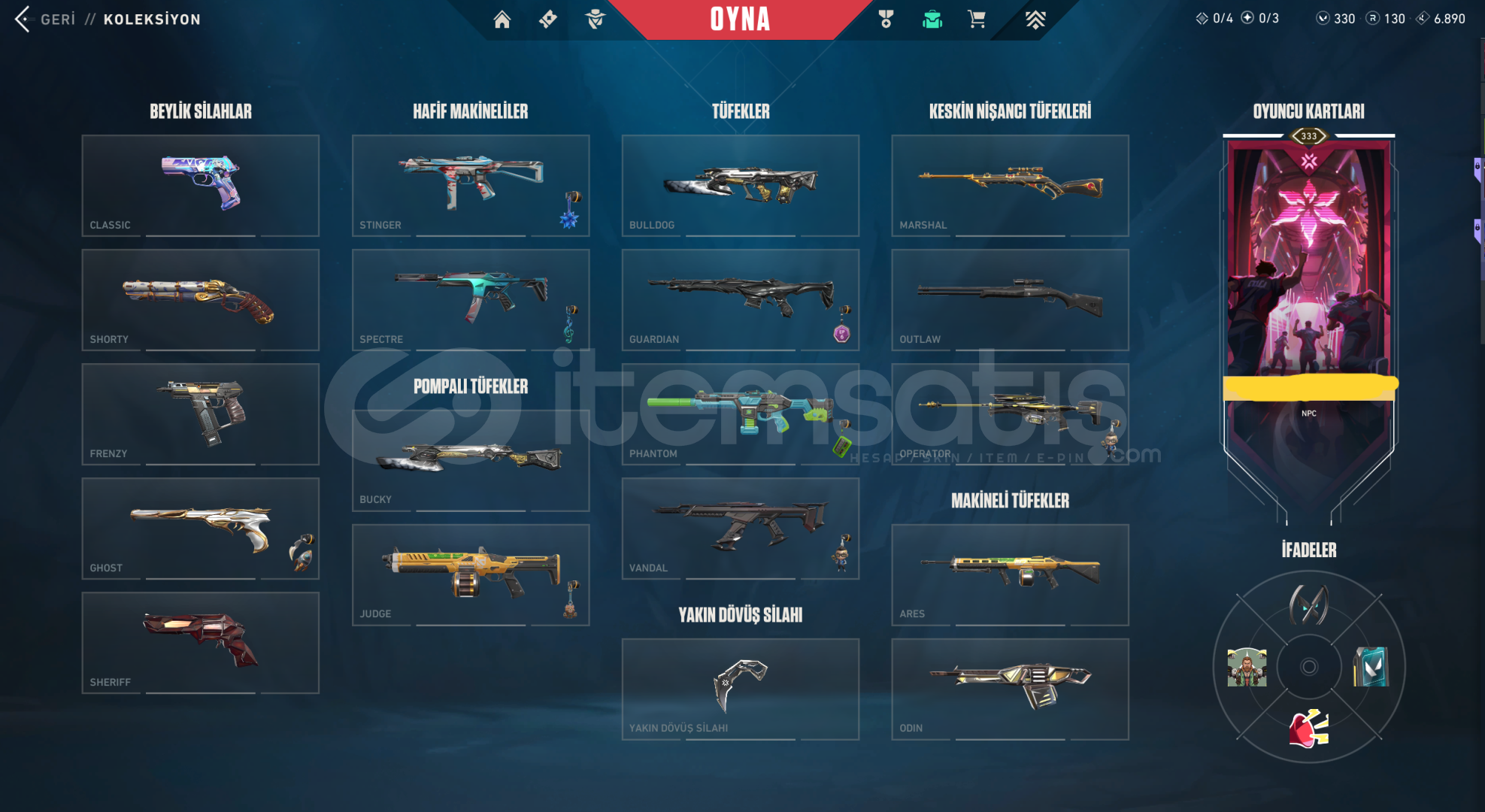 1.SEZONDAN 333LVL FULL VALO HESABI(40K VP)+TFT  1.SEZONDAN 333LVL FULL VALO HESABI(40K VP)+TFT