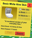 1x Basic White Hive Skin